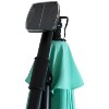 Sunnydaze Outdoor Steel Cantilever Offset Patio Umbrella with Solar LED Lights, Air Vent, Crank, and Base - 9' - 3 of 4