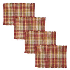 Split P Astor Plaid Chindi Red Placemat Set Of 4 - 1 of 4