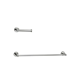 Elegant Lighting Alma 2-Piece Bathroom Hardware Set in Chrome - 1 of 4