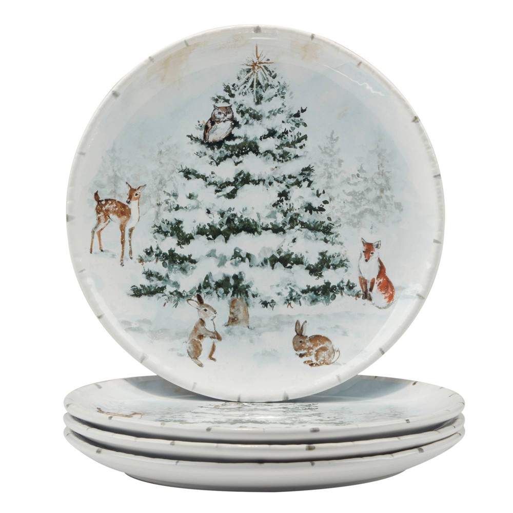 Photos - Plate Certified International Set of 4 Winter's Frost Dinner  