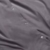 Set of 3 Pinch - Pleated Duvet Cover Set, King/California King, Gray - 3 of 4