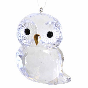 Crystal Expressions 2.5 Inch Owl Ornament Bird Hoot Wisdom Tree Ornaments - 1 of 3