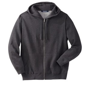 KingSize Men's Big & Tall Fleece Zip-Front Hoodie - 1 of 4