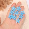 Unique Bargains Girl's Rhinestone Mini Floral Hair Clips 20 Pcs - 4 of 4