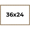 PosterPalooza | Textured Gold Picture Frame - UV Acrylic, Backing Board, Hanging Hardware Included - 3 of 4