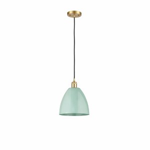 Plymouth Dome - 1 Light Cord Hung Mini Pendant In Industrial Style-12.88 Inches Tall and 9 Inches Wide - 1 of 1