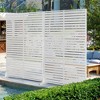 Dovelina Metal Outdoor Privacy Screen Freestanding Patio Decorative Screen (Set of 2) - 2 of 4
