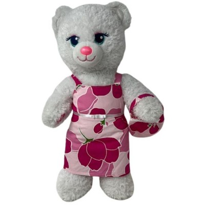 Doll Clothes Superstore Pink Flower Sundress With Purse Fits Large Baby Dolls And Stuffed Animals