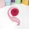Unique Bargains Ribbon Plain Fishtail Organza Simple Style Polyester 354.33"x1.57" 1Pcs - 2 of 3