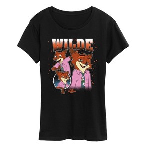 Women's - Disney - Wilde Bootleg Short Sleeve Graphic T-Shirt - 1 of 4