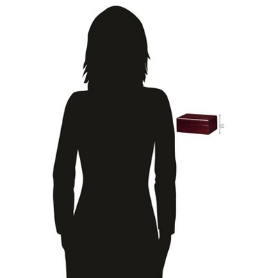 Contemporary Rosewood Hall 7'' Brown Decorative Lidded Box