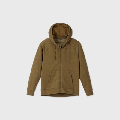 olive green zipper hoodie