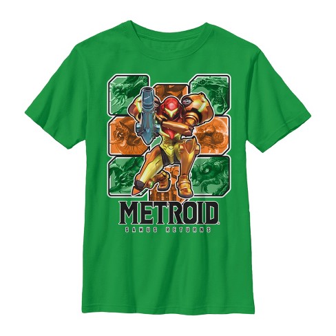 Boy's Nintendo Metroid Samus Returns Grid T-Shirt - image 1 of 3