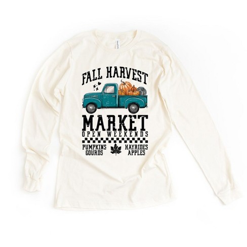 Simply Sage Market Women's Fall Harvest Truck Long Sleeve Graphic Tee - image 1 of 4