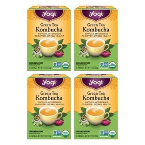 Yogi Tea - Green Tea Kombucha -  64 ct, 4 Pack - 1 of 4