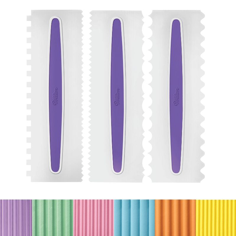 Wilton 3pc Icing Smoother Comb Set, 4 of 6