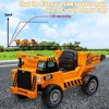 Ride on Dump Truck for Kids, 12V Ride on Car with Electric Dump Bed, Remote Control and Extra Shovel, Ride on Construction Vehicle with USB - 4 of 4