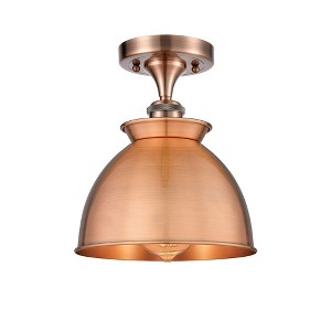 Adirondack - 1 Light Semi-Flush Mount In Art Deco Style-12 Inches Tall and 8.5 Inches Wide - 1 of 1