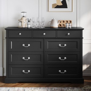 Drawers Dresser for Bedroom, Wood Bedroom Dresser Farmhouse Drawer Chest - 1 of 4