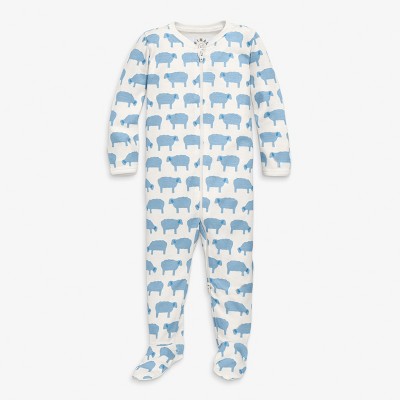 Primary Baby Organic Animal Friends Zip Footie