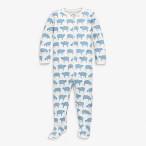 Primary Baby Organic Animal Friends Zip Footie - 1 of 4