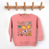 The Juniper Shop Flowers and Butterflies Toddler Sweatshirt - 3T - Mauve - 3 of 4
