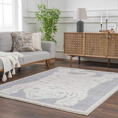 Hauteloom Zane Gray Tibetan Tiger Area Rug
