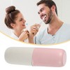 Unique Bargains Portable Toothbrush Cases Traveling Toothbrush Holders Bamboo Fiber 7.87"x2.48"x2.36" 1 Pcs - 2 of 4