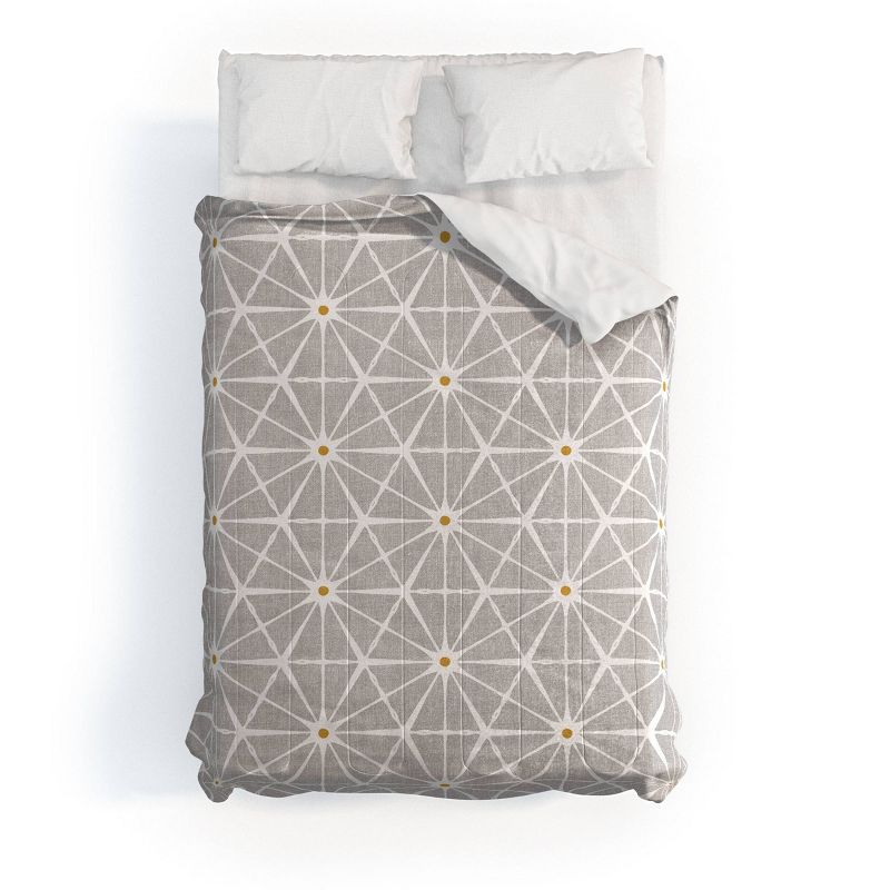 Luminous Stone Heather Dutton Comforter Set Gray/White - Deny Designs, 1 of 5