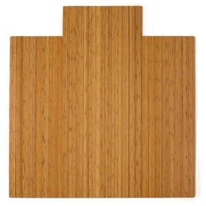 55"x57" Standard Chair Floor Mat with Lip Natural/Bamboo - Anji Mountain - 1 of 4