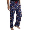 Marvel Comics Mens' Superhero Logo Titles Loungewear Pajama Pants Blue - 2 of 3