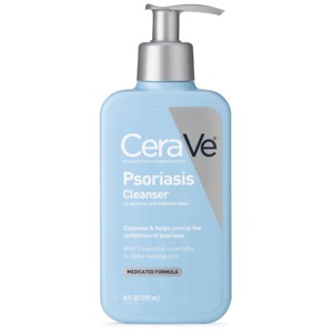 CeraVe Psoriasis Cleanser with Salicylic Acid Psoriasis Wash - Unscented - 8 fl oz - 1 of 4