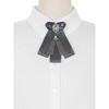 Elerevyo Women's Ribbon Rhinestone and Pearl Accessories Bow Tie - 4 of 4