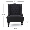 CAVINAS Velet Fabric Accent Chair with High Backrest,Modern Upholstered Living Room Chairs,Reading Chairs for Living Room - 3 of 4