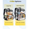 Heavy Duty Clear Backpack - Large See Through Bookbag - 2 of 4