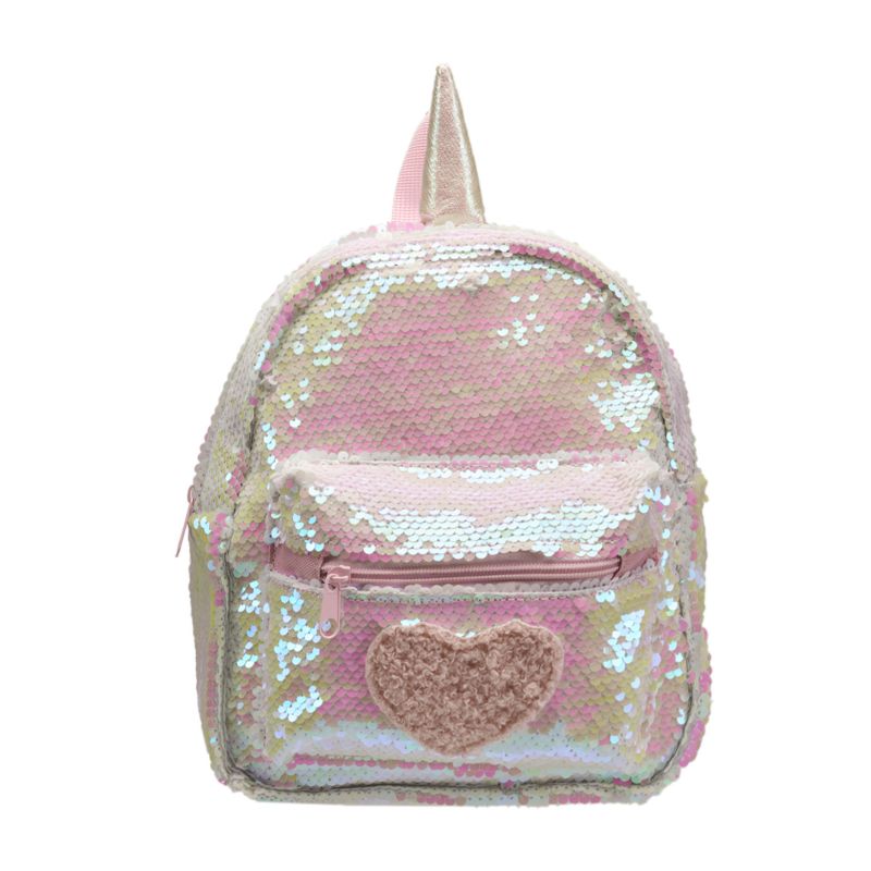 Limited Too Girl's Mini Backpack in Heart Sequins, 1 of 6