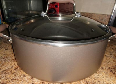 Anolon Advanced Home 10qt Covered Stockpot Onyx : Target