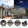 Sonkuki 11Ft Aluminum LED Cantilever Patio Umbrella with Base for Patio Deck Garden - 4 of 4