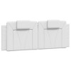 vidaXL Headboard Cushion White 59.8" Faux Leather - 2 of 4
