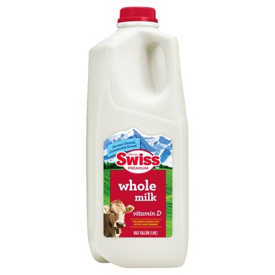 Swiss Premium Vitamin D Whole Milk - 0.5gal
