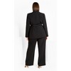 Women's Plus Size Belted Yasmine Jacket - black | CITY CHIC - image 3 of 4