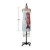 Storied Home Linen Apron with Pocket and Fish Design, Natural and Orange - 3 of 3
