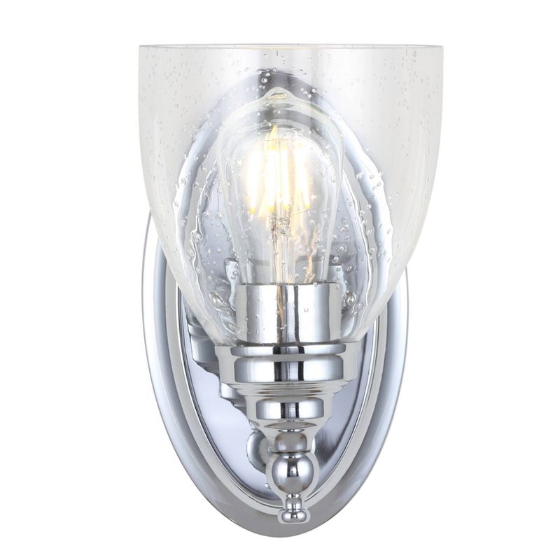 30" Metal/Glass Marais Wall Sconce (Includes Energy Efficient Light Bulb) - JONATHAN Y, 1 of 6