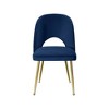 Meridian Furniture,Logan Velvet Dining Chair, Set of 2 - 3 of 4