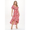 WEST K Women's Georgia Faux Wrap Dress with High-Low Hem and Tie Waist - 2 of 4