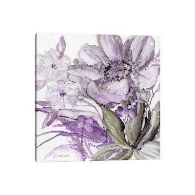 iCanvas Seaglass Garden II Purple and Brown by Elizabeth Franklin Canvas Print Wall Art
