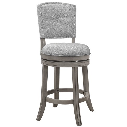 Santa Clara II Swivel Counter Height Barstool Gray Hillsdale Furniture