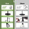 ROTTOGOON 68" Floor Lamp Industrial Farmhouse 3 Hanging Teardrop Cage Shades Modern Rustic Tree Tall Lamp Pedal Switch Black 1-Pack - 4 of 4
