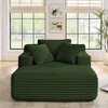 Okak Modern Comfy Chaise Lounge Sleeper Sofa Bed with Pillows,Corduroy Upholstered Deep Seat Futon Sofa Couch for Living Room - 3 of 4