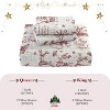 TackView Christmas Quilt Set, Reversible Printed 3 Pieces Quilts Coverlet Bed Set Holiday Decorative Bedding, 1 Quilt and 2 Pillow Shams - 3 of 4